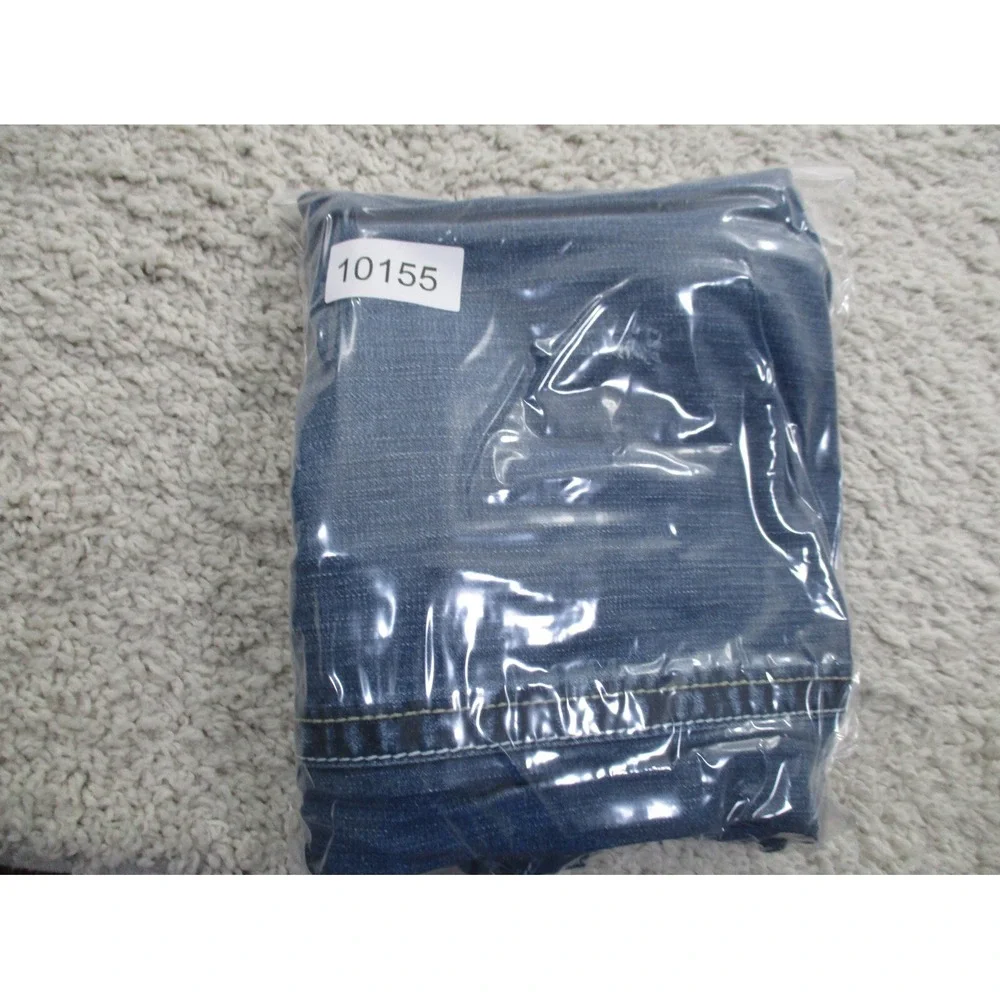 BKE Jeans Mens 33x25 Blue Tyler Denim Cotton Buckle Outdoor Straight Hemmed A2